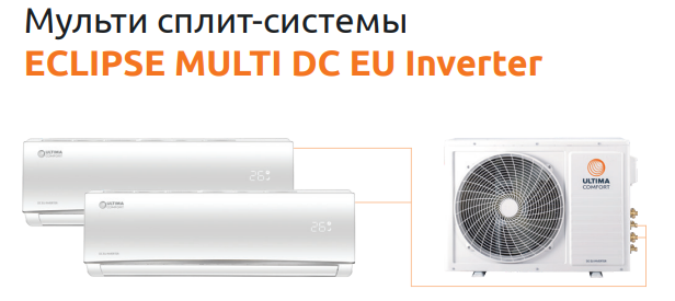 Ultima Comfort серии ECLIPSE MULTI DC EU Inverter